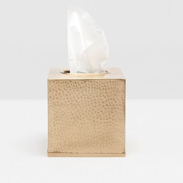 Metal Hammered Tissue Box