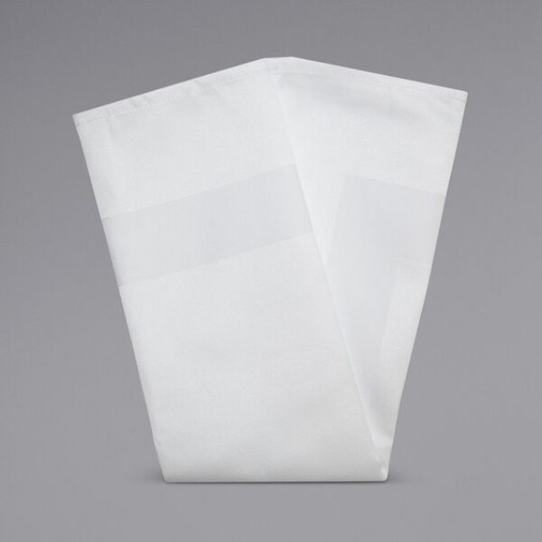 White Satinband Napkin