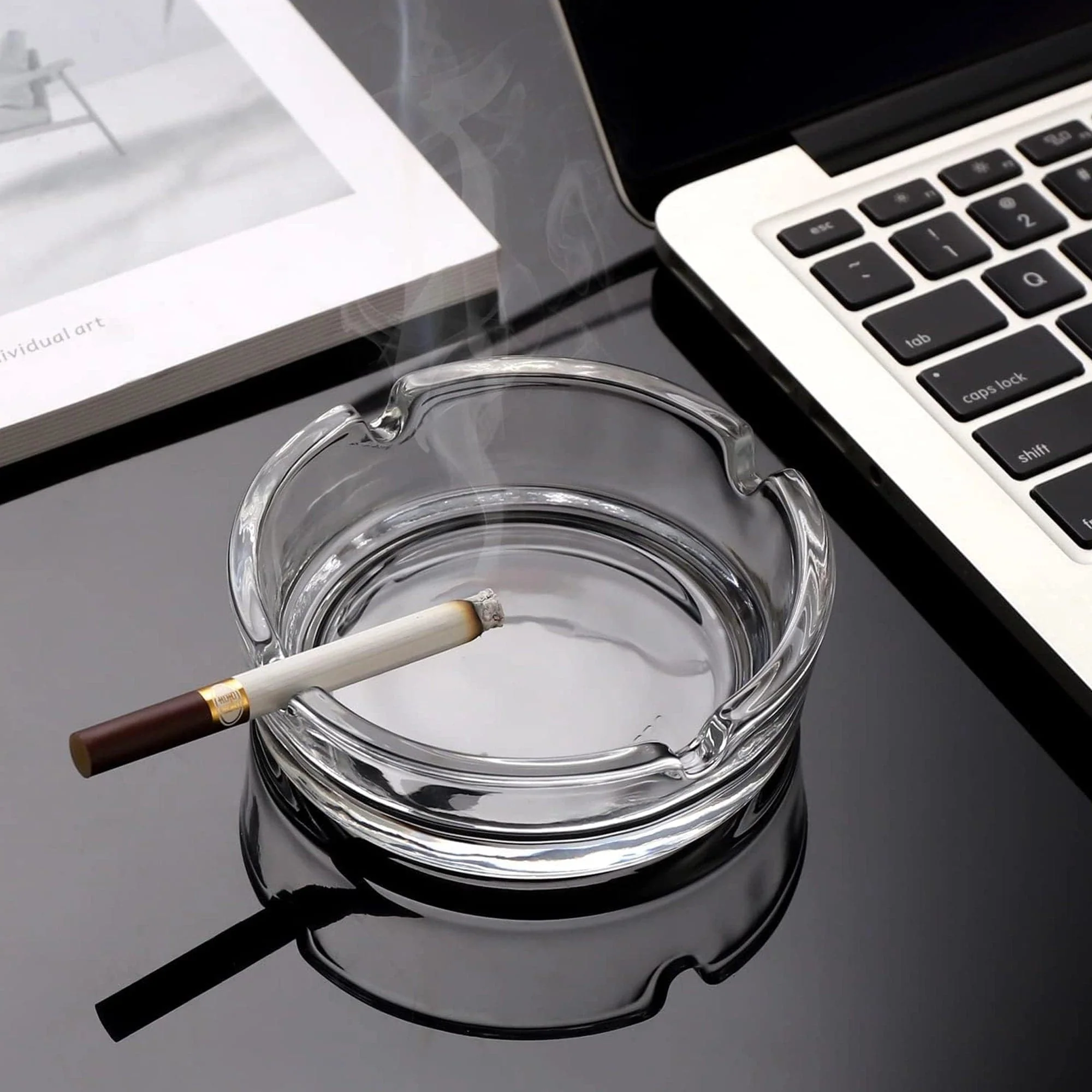 Cigar and cigarette Ashtray Glass