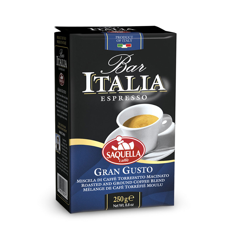 Saquella - Ground Coffee Bar Italia Gran Gusto 24 x 250g