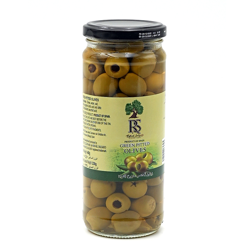 Green Pitted Olives 440g