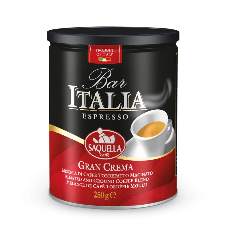 Ground Coffee - Bar Italia Gran Crema 10 x 250g